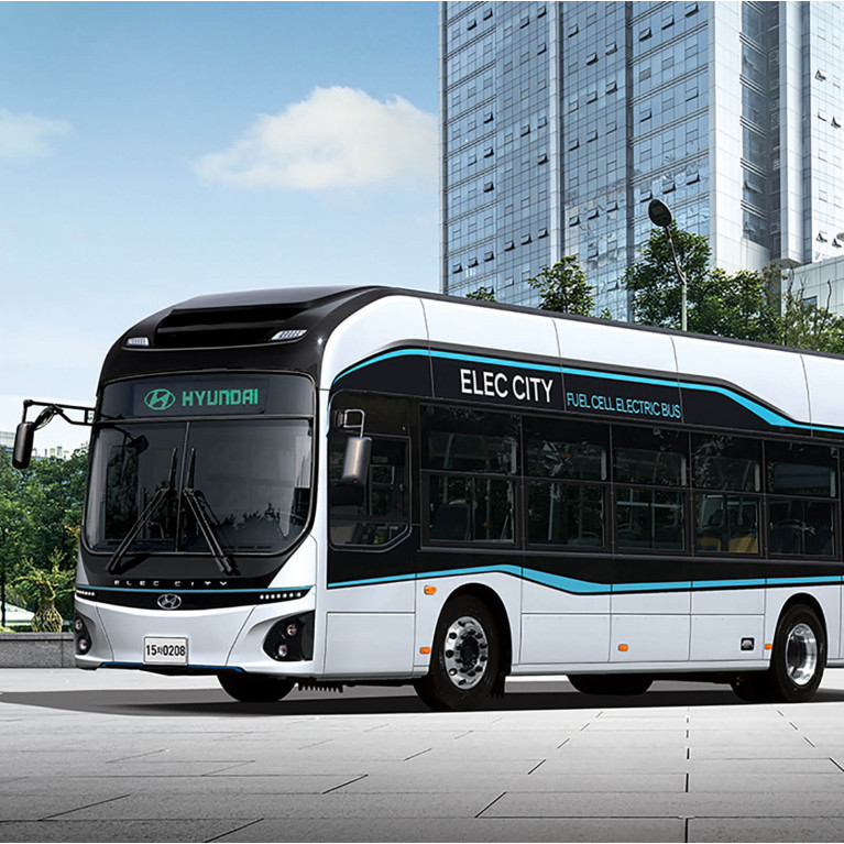 В Европе испытывают водородный автобус Hyundai