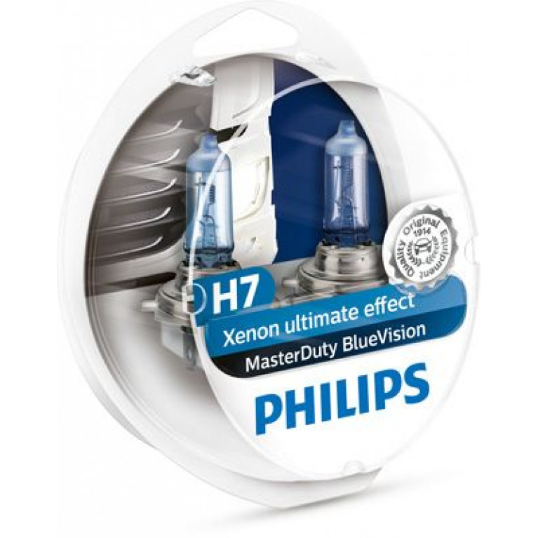 Лампа 24V H7 70W PX26d бокс (2шт.) Master Duty Blue Vision PHILIPS