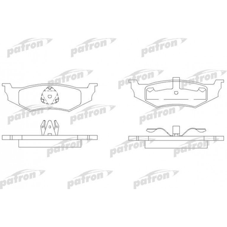 Колодки тормозные CHRYSLER Neon,Sebring,300M задние (4шт.) PATRON