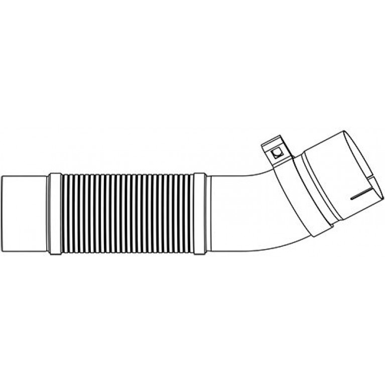Труба выхлопная глушителя КАМАЗ-5490 MERCEDES с гофрой (нерж.) E-line DINEX