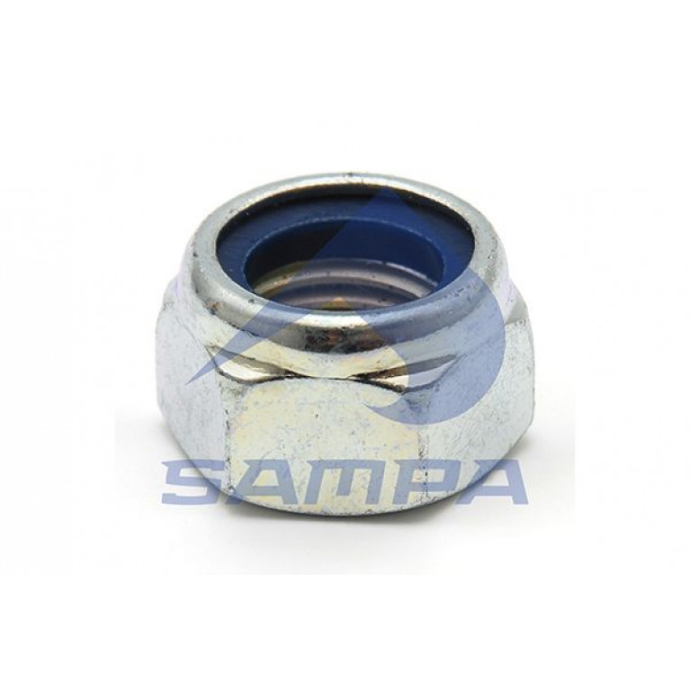 Гайка самоконтр.; с пластик. вставкой M20x2.5 H=15/20 SW30 белая DIN985-8 BPW,SAF