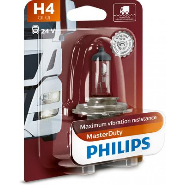 Лампа 24V H4 75/70W P43t-38 блистер (1шт.) Master Duty PHILIPS