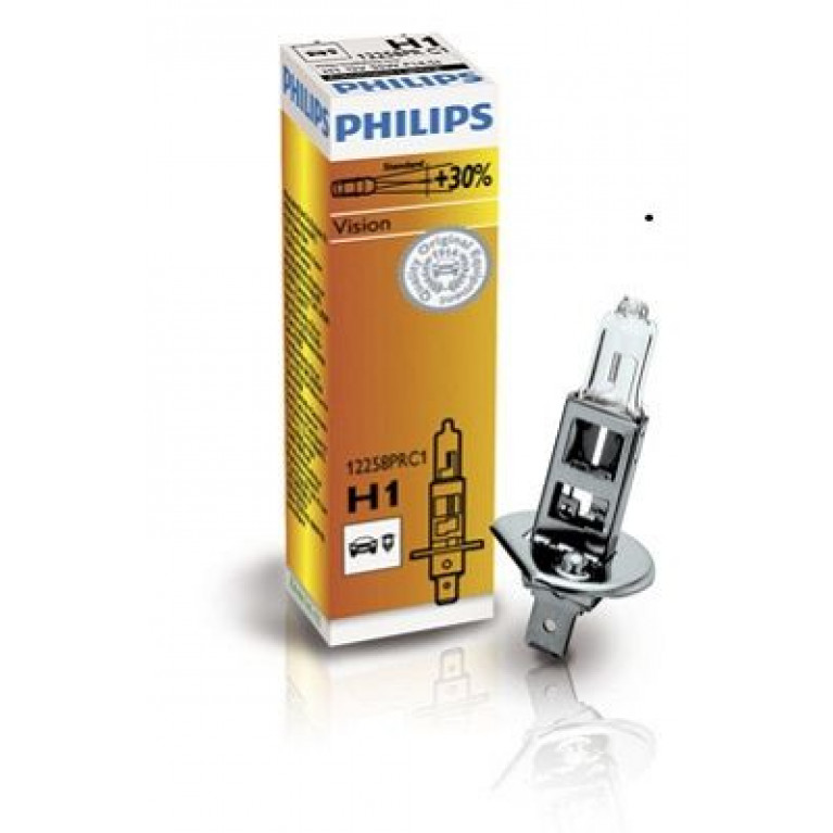 Лампа 12V H1 55W +30% P14.5s Premium PHILIPS