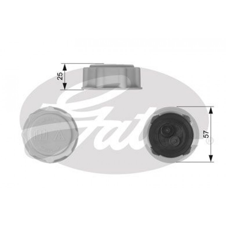 Крышка бачка расширительного FORD Escort,Mondeo,Transit,Sierra,Scorpio GATES
