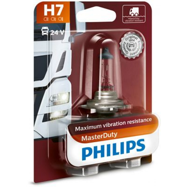 Лампа 24V H7 70W PX26d блистер (1шт.) Master Duty PHILIPS