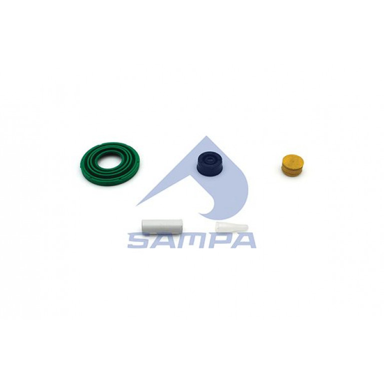 Ремкомплект суппорта WABCO PAN17 (пыльник,крышка,уплотнение,направляющая втулка,палец) SAMPA
