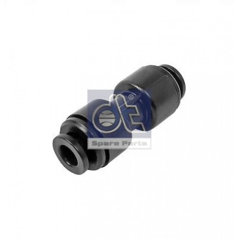 Соединитель трубки ПВХ,полиамид d=6мм прямой DIESEL TECHNIC