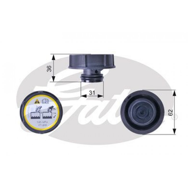Крышка бачка расширительного FORD Focus (05-) GATES