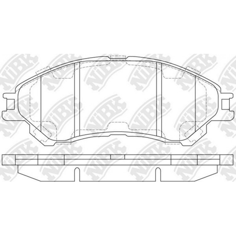 Колодки тормозные SUZUKI SX4 (13-) передние (4шт.) NIBK