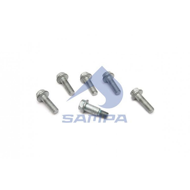 Болт SAF крепления диска тормозного комплект 6шт. SAMPA