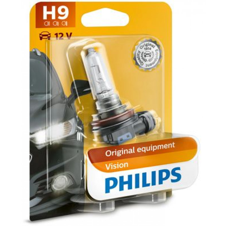 Лампа 12V H9 65W PGJ19-5 блистер (1шт.) PHILIPS