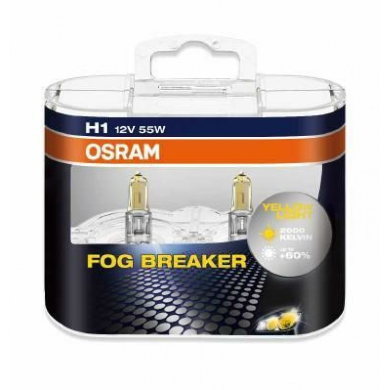 Лампа 12V H1 55W P14.5s бокс (2шт.) Fog Breaker OSRAM