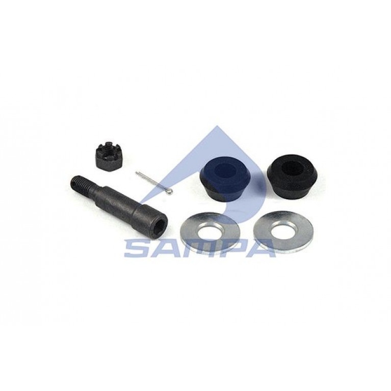 Ремкомплект SCANIA 2,3 series крепления амортизатора (палец, втулки, шайбы, гайки) SAMPA