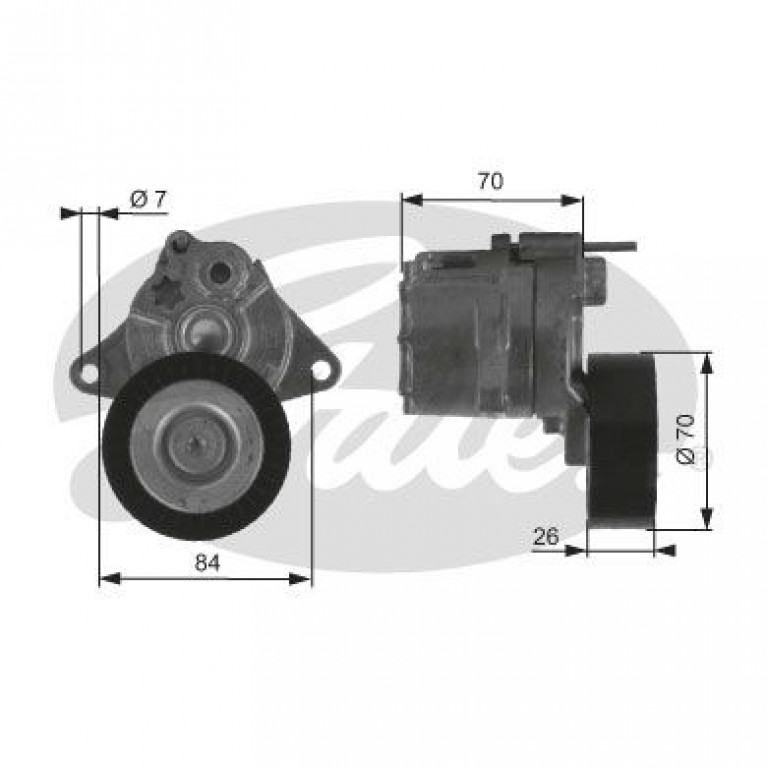 Ролик приводного ремня MERCEDES C (W202,W203),E (W211,S210,S211),Vito натяжителя GATES