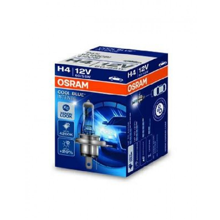 Лампа 12V H4 60/55W +20% P43t-38 Cool Blue Intense OSRAM