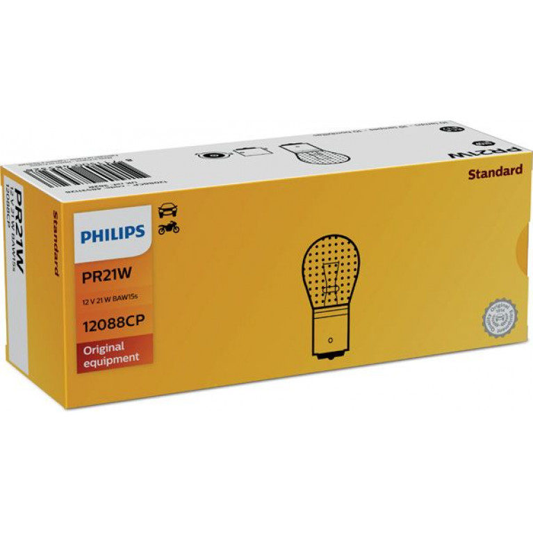 Лампа 12V PR21W BAW15s PHILIPS