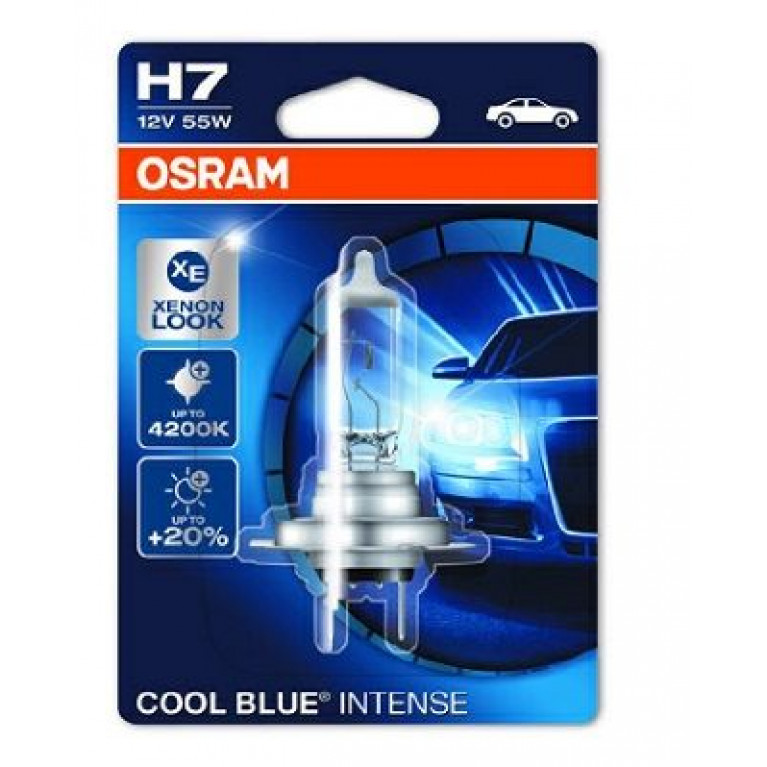 Лампа 12V H7 55W +20% PX26d 4200K блистер (1шт.) Cool Blue Intense OSRAM