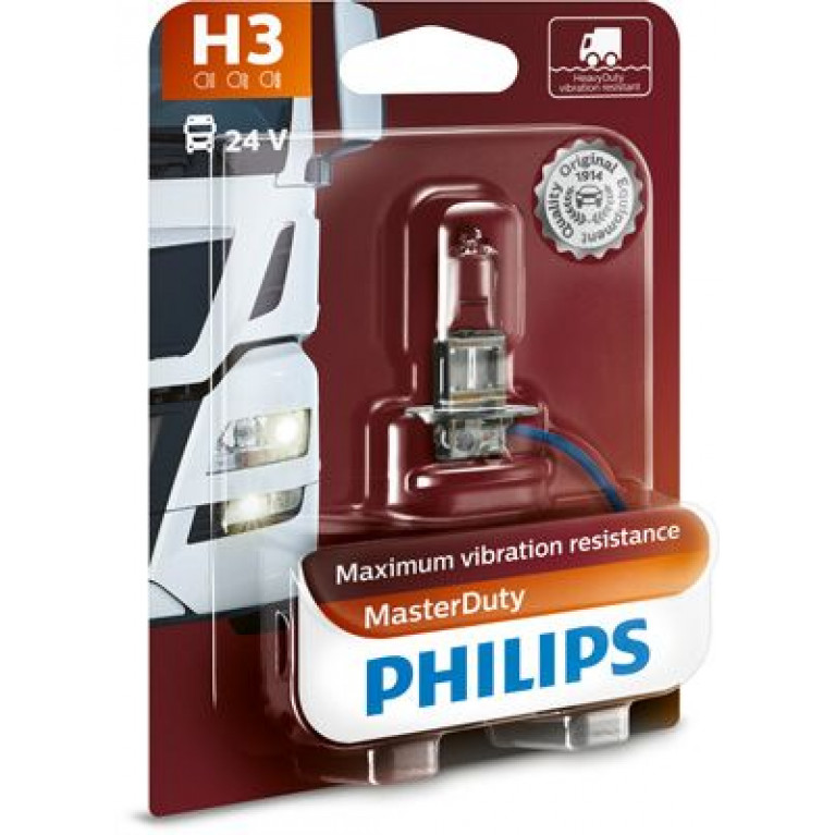 Лампа 24V H3 70W PK22s блистер (1шт.) Master Duty PHILIPS