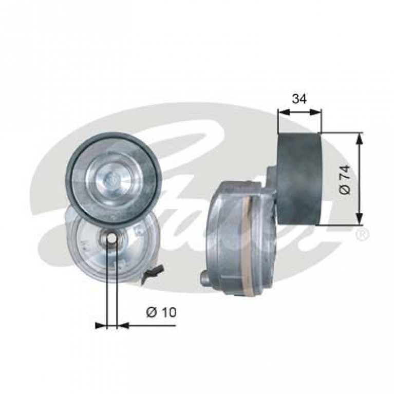 Натяжитель приводного ремня MAN F90,L2000,TGA,TGL,TGM,NG,NU,NM GATES