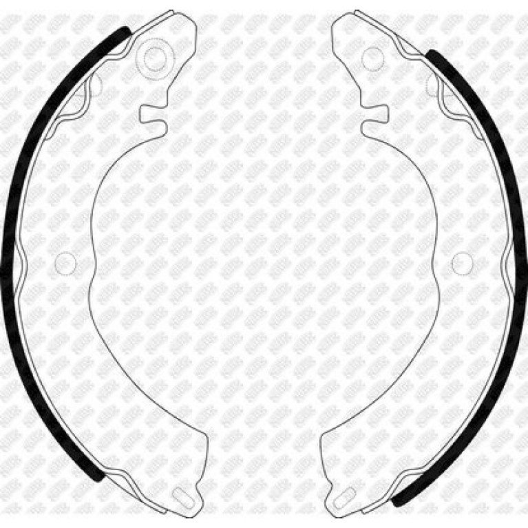 Колодки тормозные NISSAN MITSUBISHI задние барабанные (4шт.) NIBK