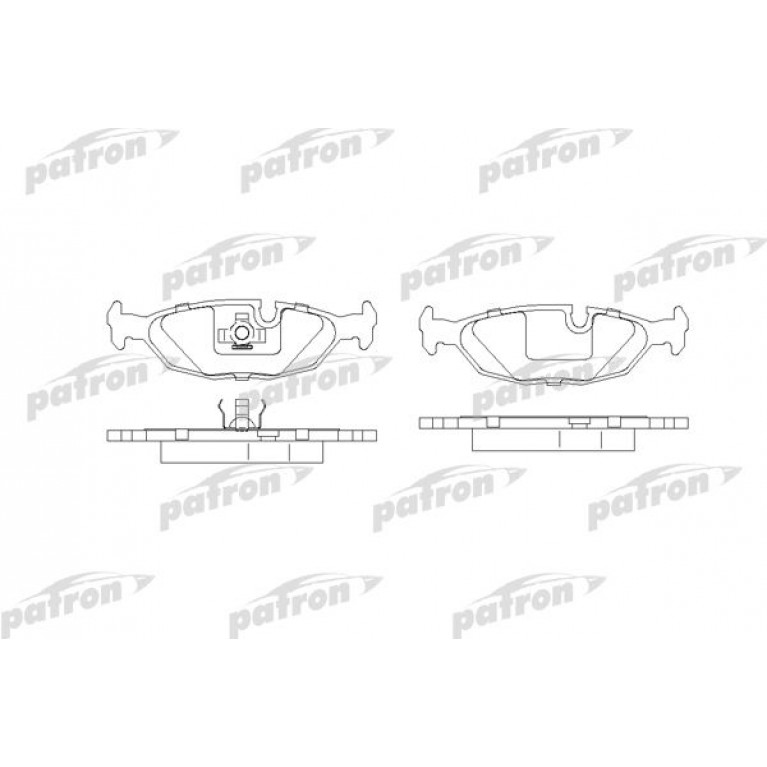 Колодки тормозные BMW 5 (E28) (81-) задние (4шт.) PATRON