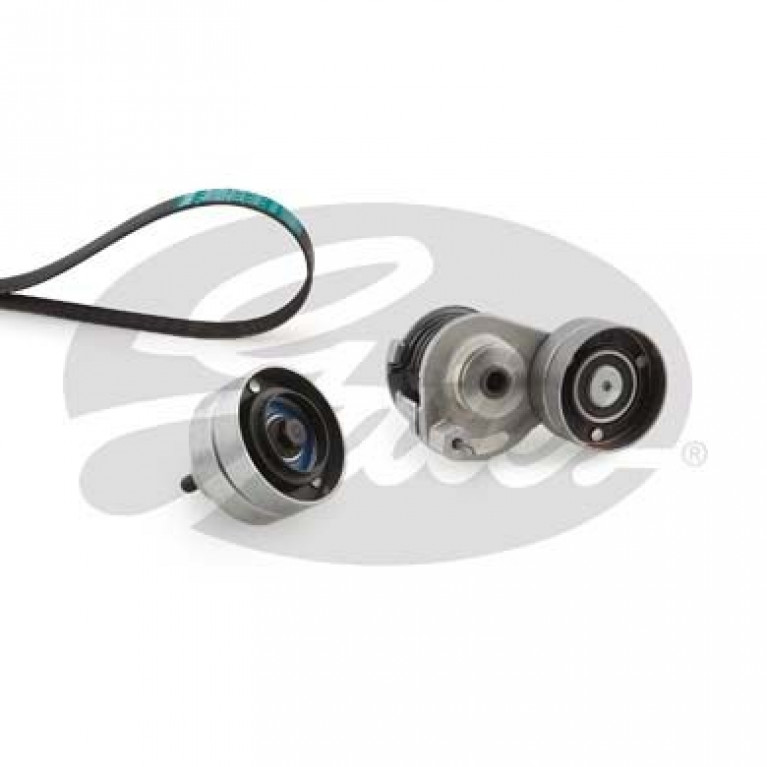 Ремень приводной поликлиновой 7PK1752 DAF комплект с роликом и нятяжителем GATES