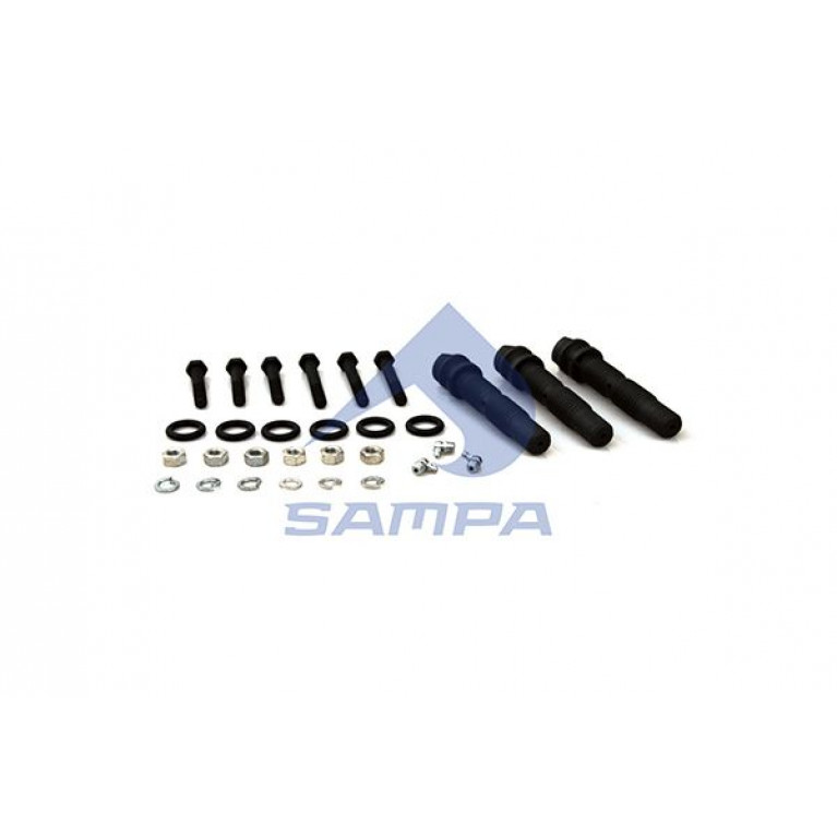 Ремкомплект SCANIA пальца рессоры (масленки,болты,гроверы,уплотнительные кольца) SAMPA