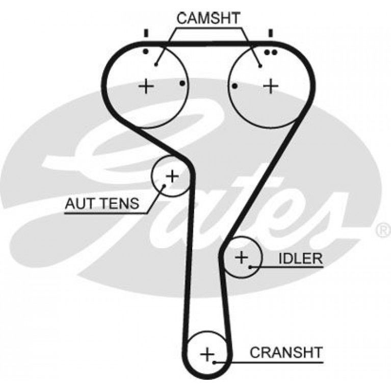 Ремень ГРМ VW Golf (13-),Polo (15-) SKODA Octavia (13-) (1.2/1.4/1.6) (163х20) GATES