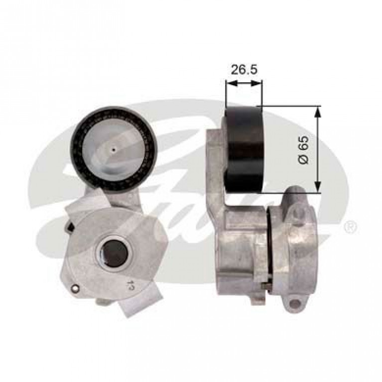 Ролик приводного ремня PEUGEOT 206,207,307,1007 CITROEN C2,C3,Xsara натяжителя GATES