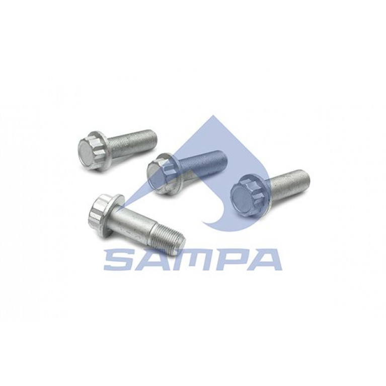 Болт SAF крепления диска тормозного комплект 4шт. SAMPA