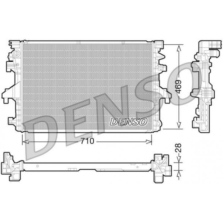 Радиатор охлаждения VW (Denso) DRM32038