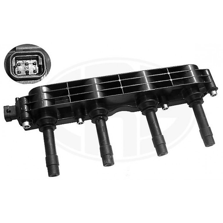 Катушка зажигания OPEL Astra G (98-05) (1.4/1.6),Vectra B (95-02) (1.6) ERA