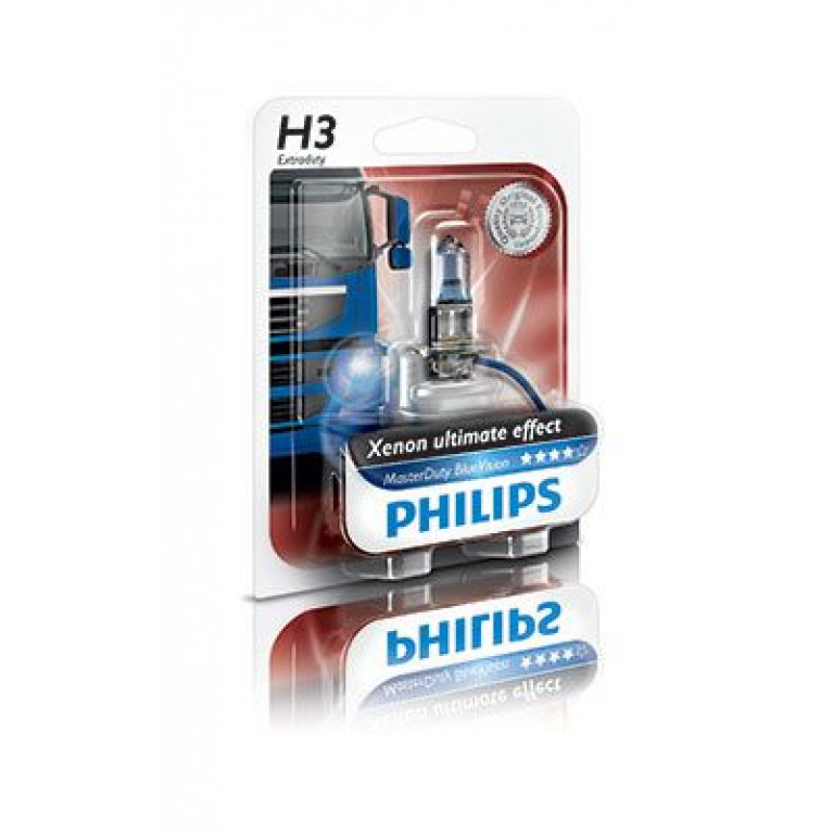 Лампа 24V H3 70W PK22s блистер (1шт.) Master Duty Blue Vision PHILIPS