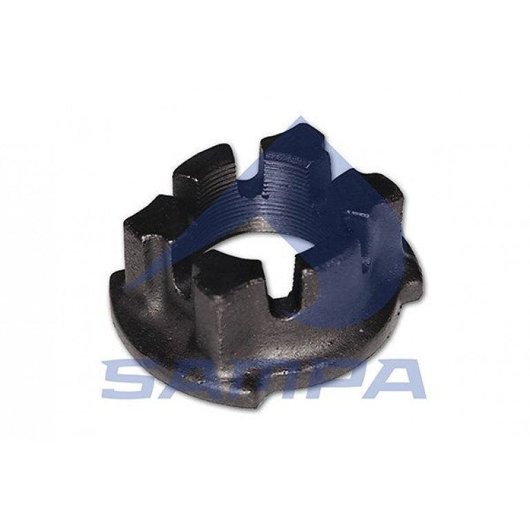 Гайка BPW ступицы корончатая (M52х2 H=52 SW80) SAMPA